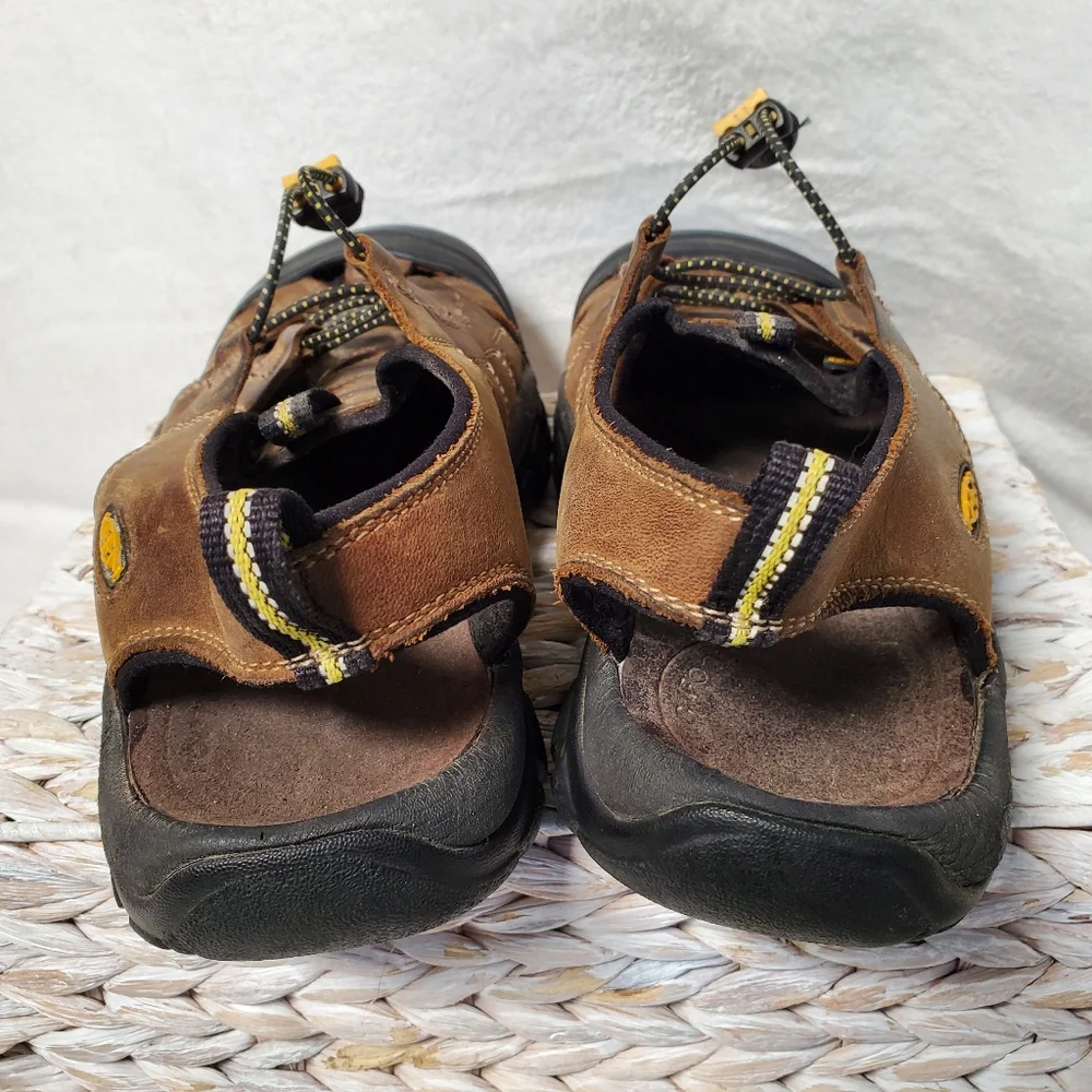 Keen Brown and Black Men's Closed-Toe Hiking Sandals